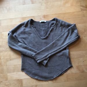 Taupe free people top